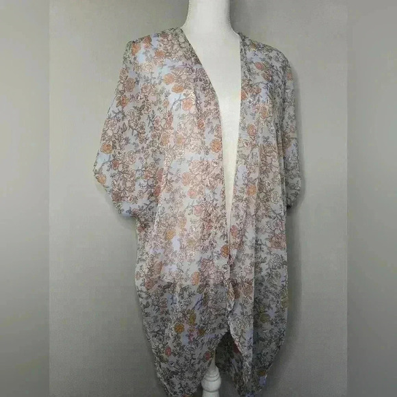 no comment Accessories - No Comment Floral Boho Sheer Kimono